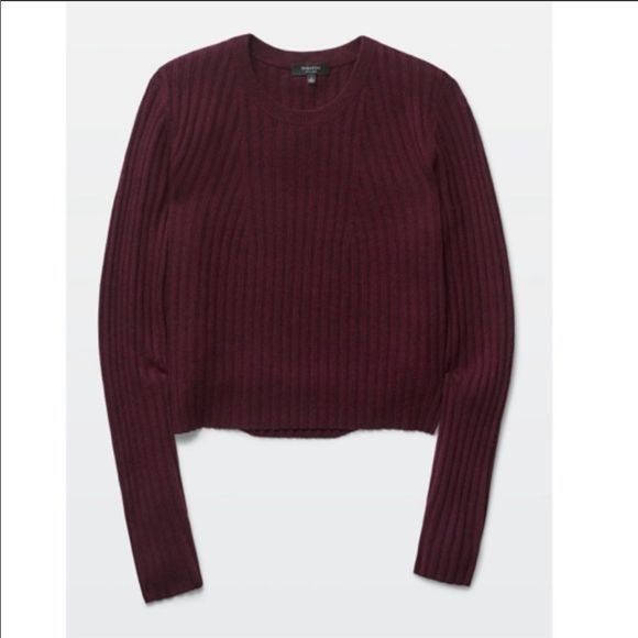 Aritzia Sweaters - Aritzia Babaton Nathaniel Cropped Ribbed Sweater